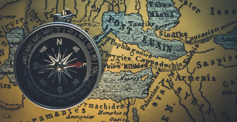 compass, travel, values