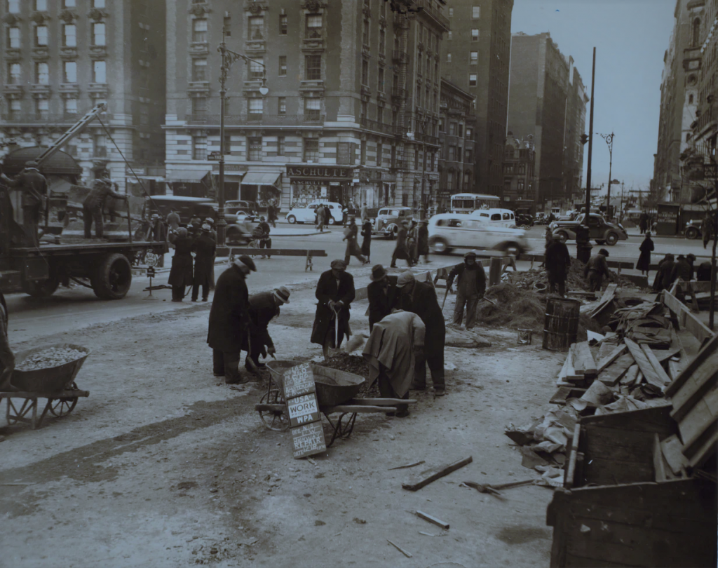 Greyscale photography of Manhattan: 86th Street (West) - Broadway, 1936